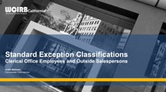 Standard Exception Classifications