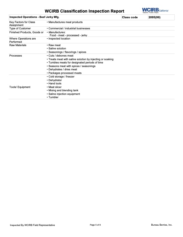 WCIRB’s freshly redesigned Inspection Report