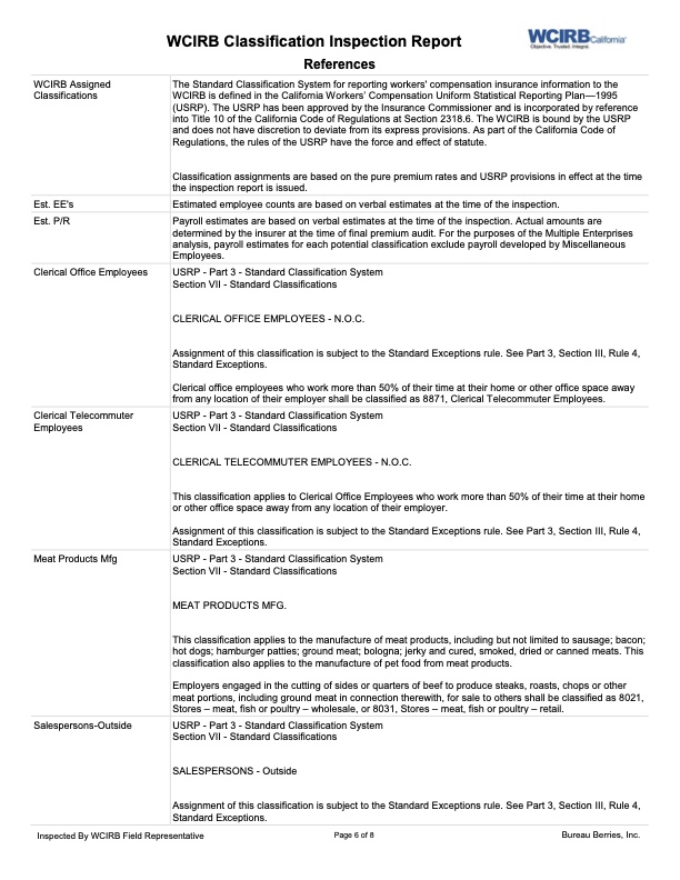 WCIRB’s freshly redesigned Inspection Report