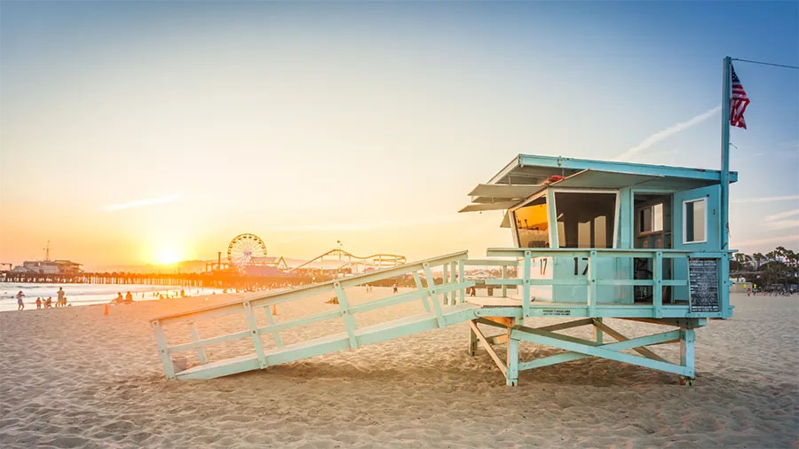 Lifeguard Station on beach