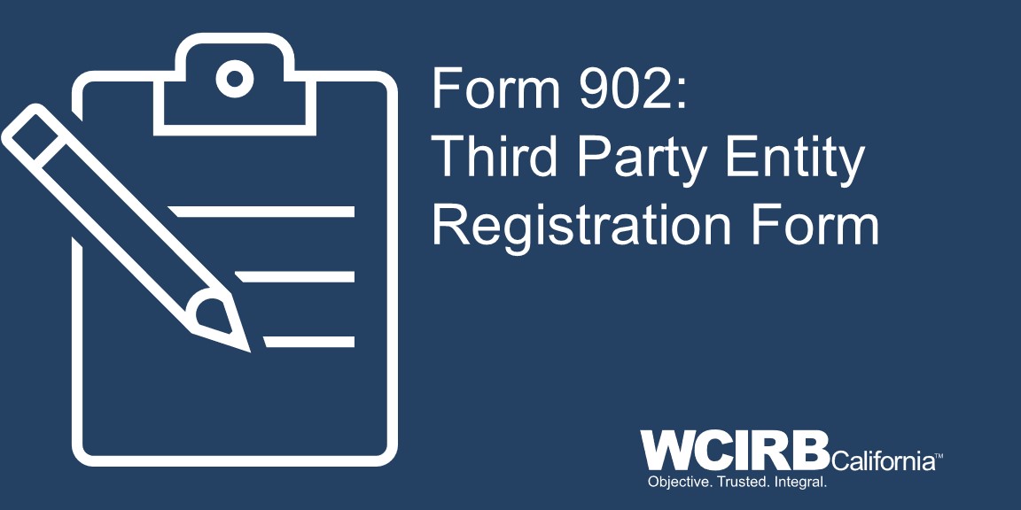 Cover - Form 902: Third Party Entity Registration Form