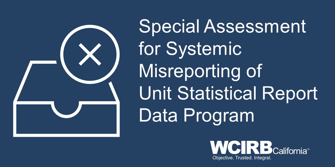 Cover - Special Assessment for Systemic Misreporting of Unit Statistical Report Data Program
