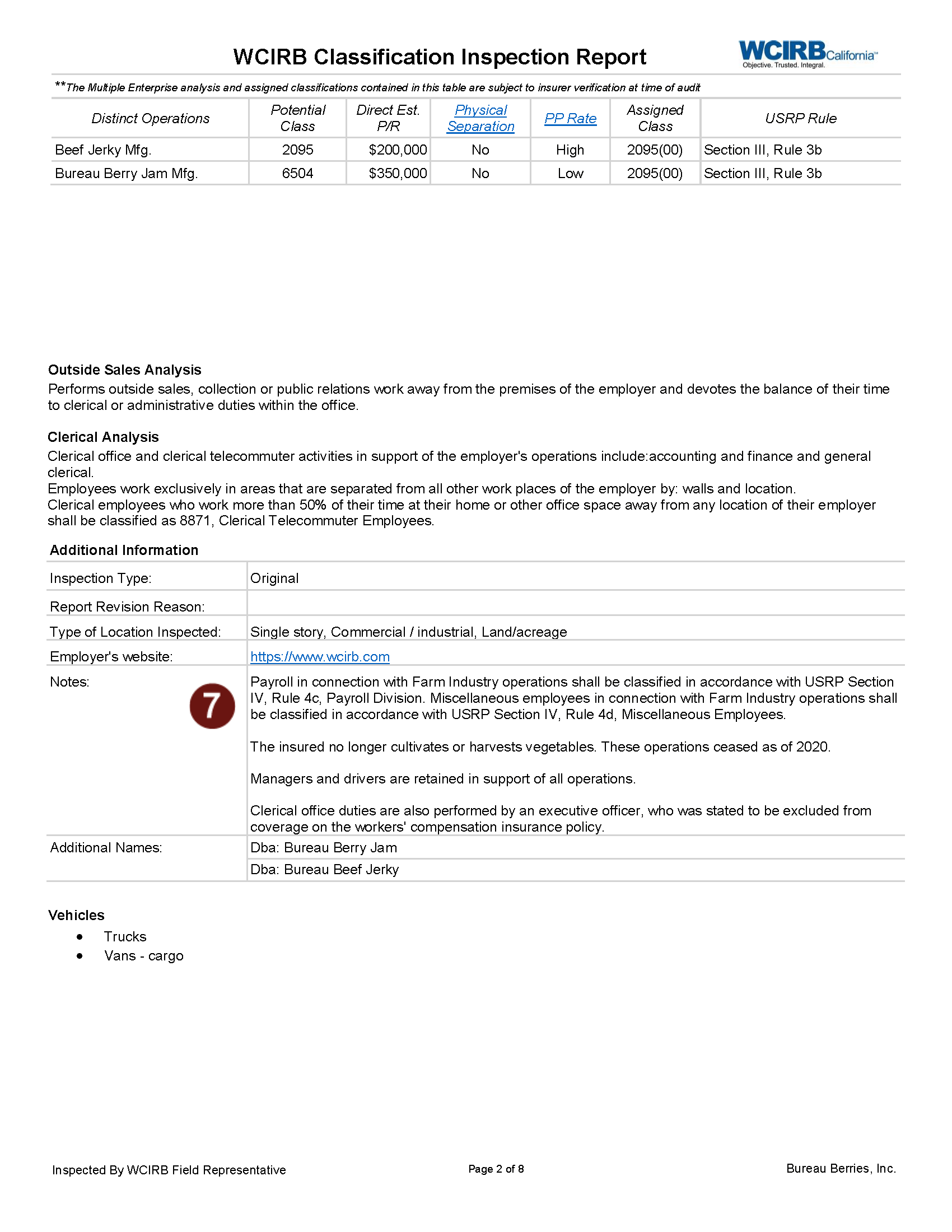 WCIRB’s freshly redesigned Inspection Report